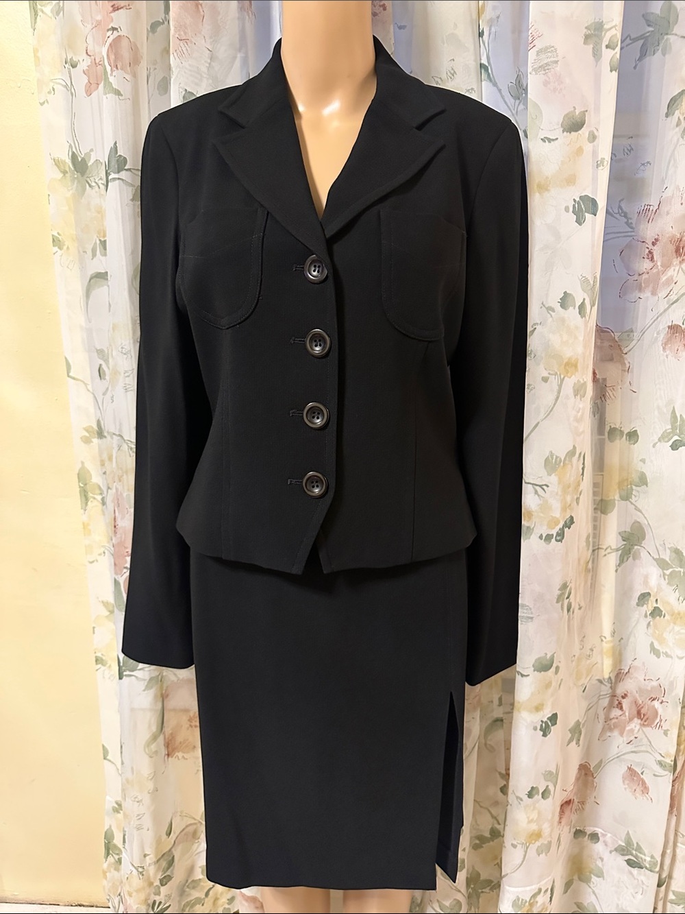 bebe Black Tailored Women's Blazer & Skirt Suit
